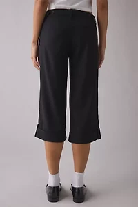 Kimchi Blue Office Siren Low-Rise Wide Leg Cropped Pant