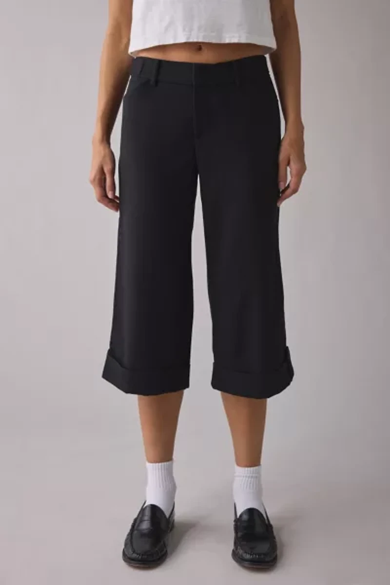 Kimchi Blue Office Siren Low-Rise Wide Leg Cropped Pant