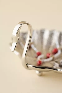 Swan Chrome Metal Trinket Dish