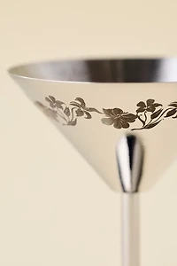 Demure Stainless Steel Martini Glass