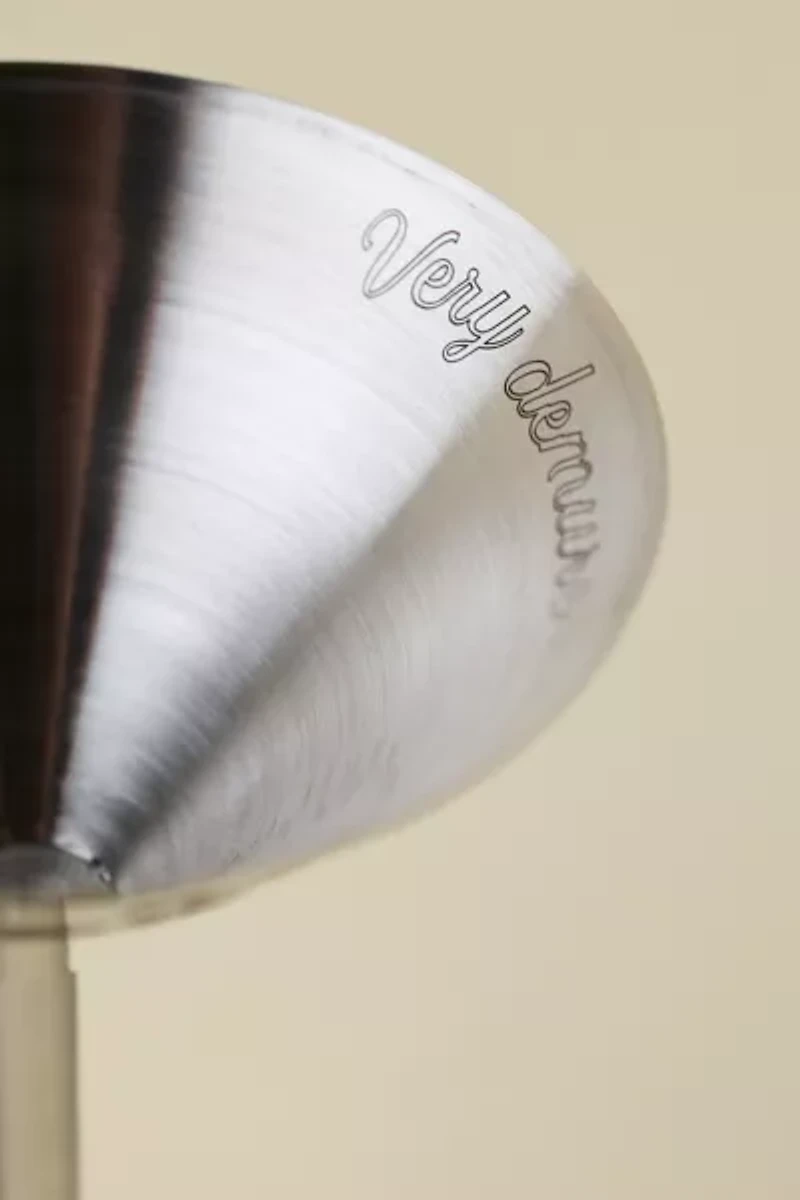 Demure Stainless Steel Martini Glass