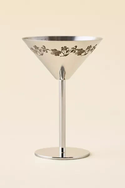 Demure Stainless Steel Martini Glass