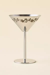 Demure Stainless Steel Martini Glass