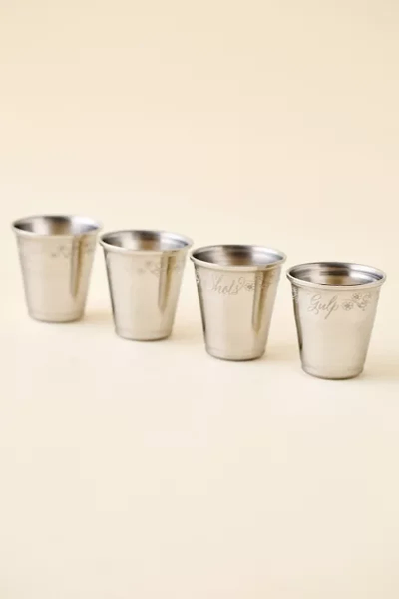 Esme Stainless Steel Shot Glass Set