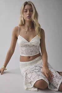 ReMADE By UO Remnants Sheer Lace Cami