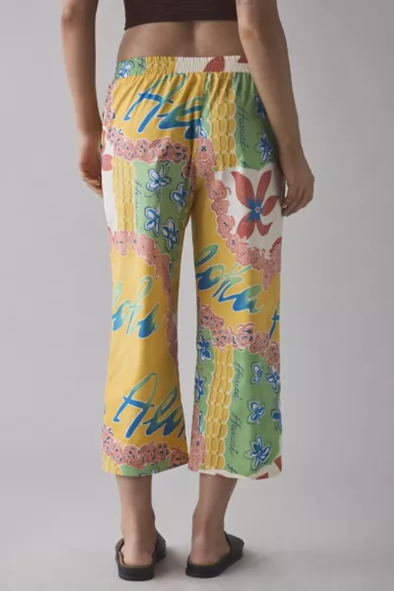 ReMADE By UO Remnant Poolside Pull-On Cropped Pant