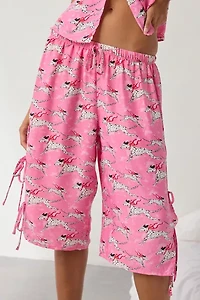 Out From Under Goodnight Kiss Side-Tie Satin Long Pajama Short