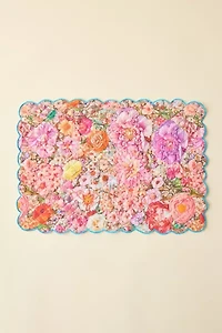 Scalloped Printed Quilted Placemat