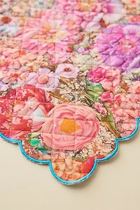 Scalloped Printed Quilted Placemat