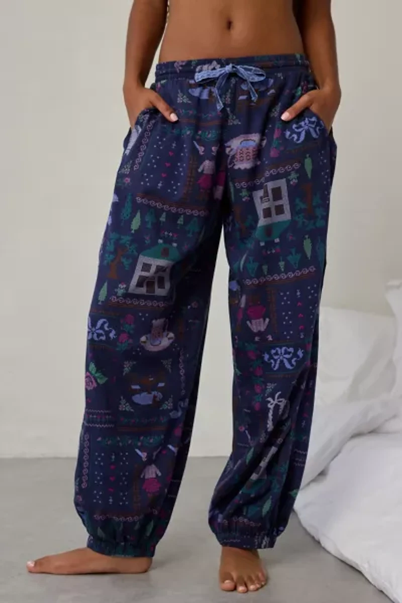 Out From Under Your Dreams Brushed Flannel Lounge Jogger