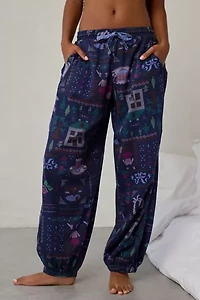 Out From Under Your Dreams Brushed Flannel Lounge Jogger