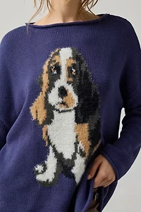 BDG Reagan Dog Graphic Oversized Rollneck Sweater