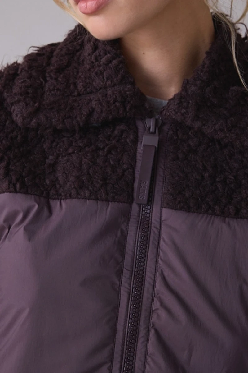 Rains Trikala Vision Shaggy Fleece Zip-Up Jacket