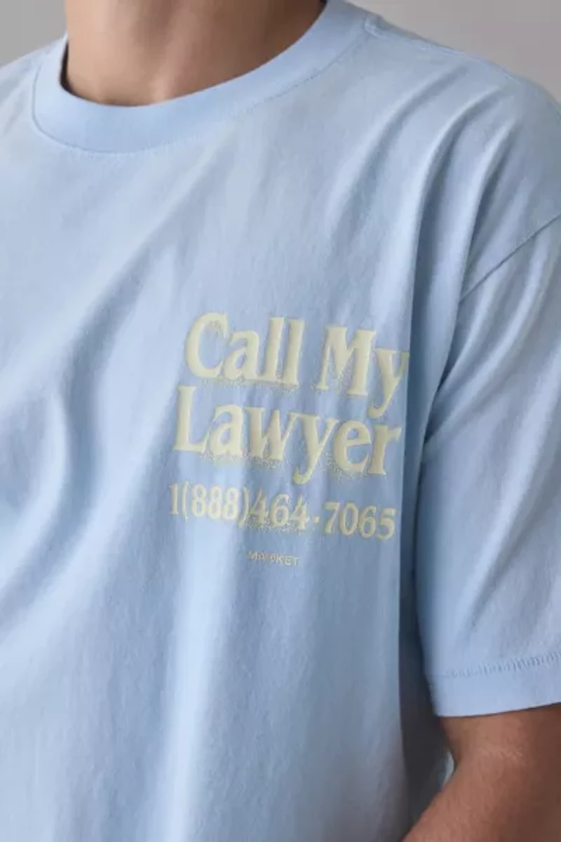 Market Call My Lawyer 3D Graphic Tee