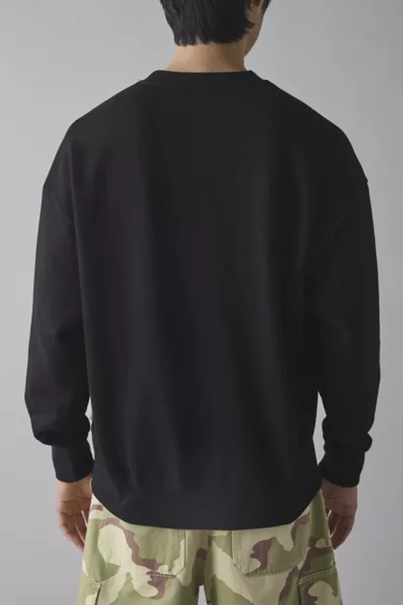 Tee Library Monday Blues Graphic Crew Neck Sweatshirt