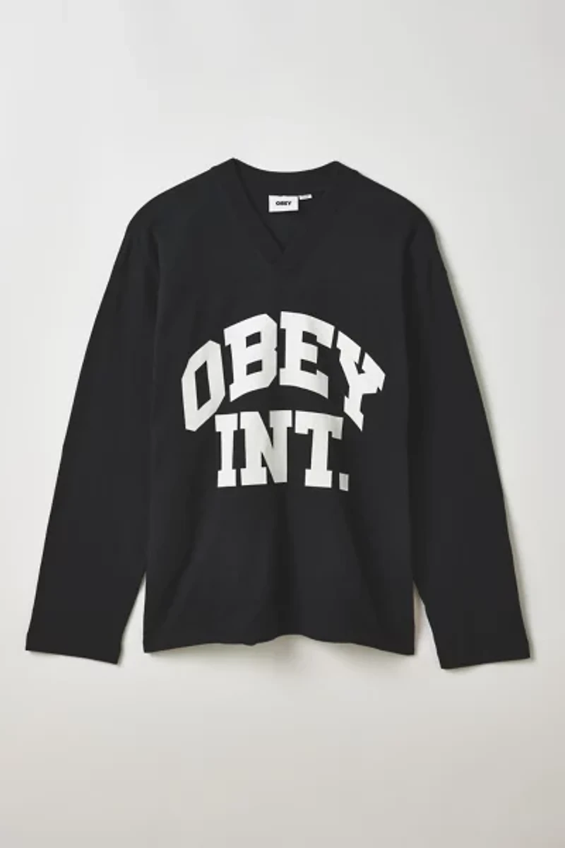 OBEY Football Jersey Long Sleeve Tee