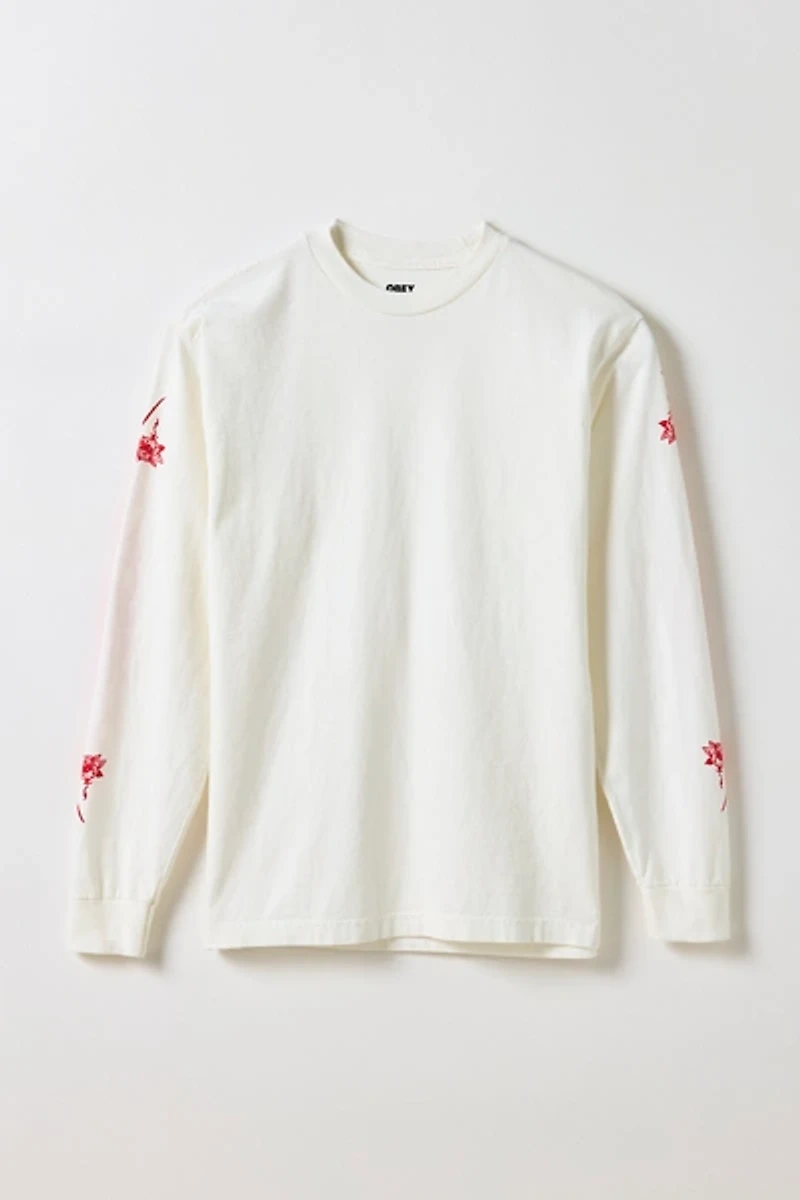 OBEY Rose Graphic Long Sleeve Tee