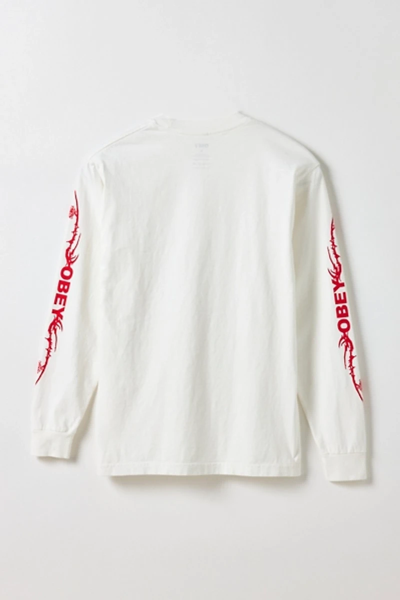 OBEY Rose Graphic Long Sleeve Tee