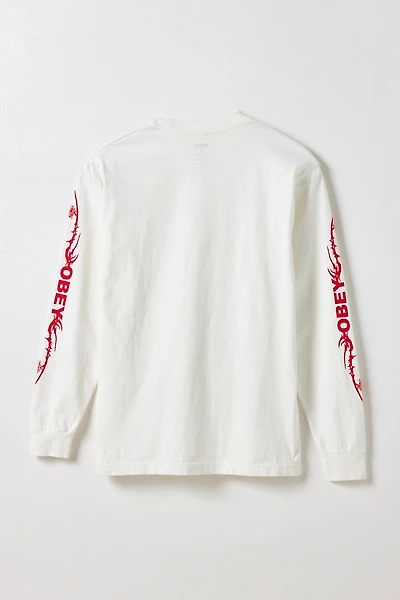 OBEY Rose Graphic Long Sleeve Tee