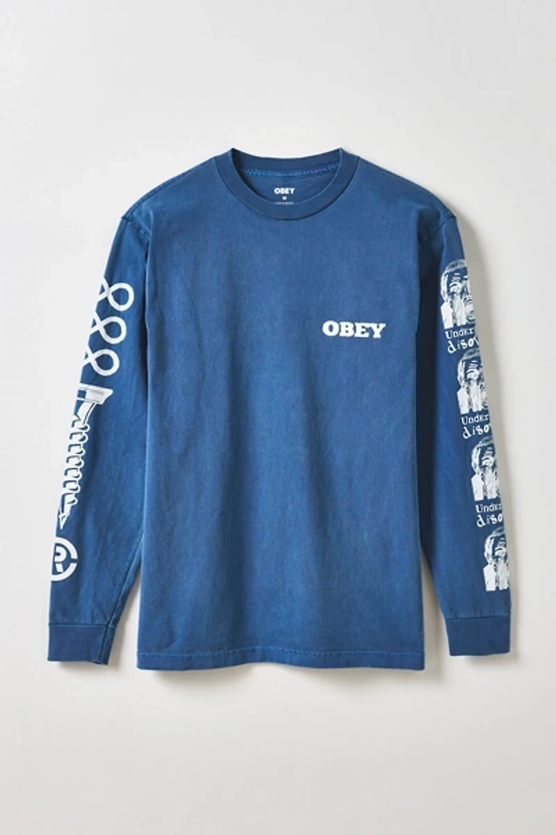 OBEY Underground Disorder Graphic Long Sleeve Tee