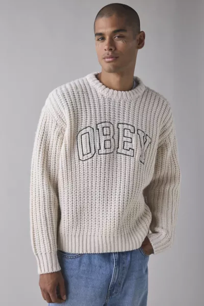 OBEY Collegiate Crew Neck Sweater