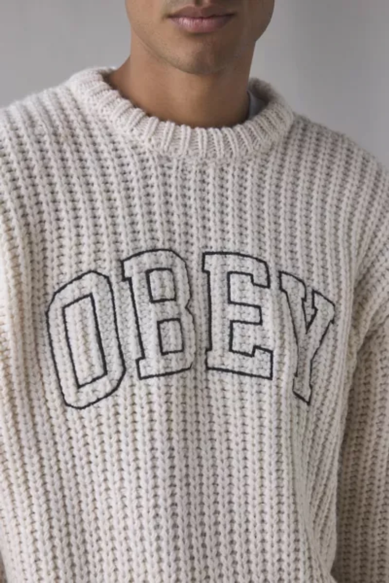 OBEY Collegiate Crew Neck Sweater