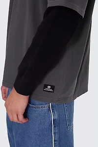 THRILLS Arts & Industrial Oversized Double Layer Tee
