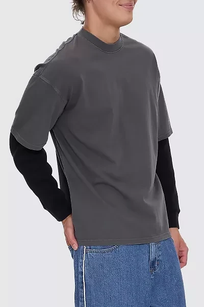 THRILLS Arts & Industrial Oversized Double Layer Tee