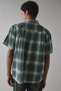 THRILLS Check Pattern Short Sleeve Shirt