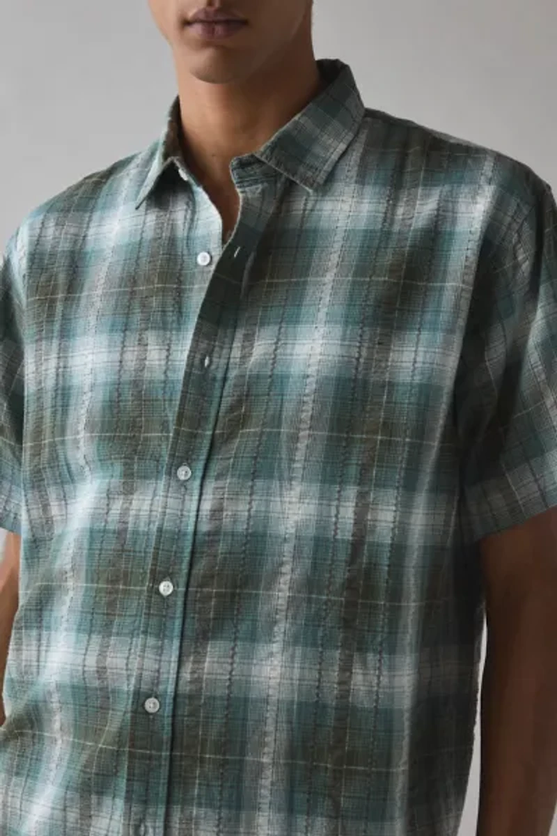 THRILLS Check Pattern Short Sleeve Shirt