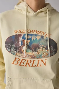 Willkommen Berlin Bear Graphic Hoodie Sweatshirt