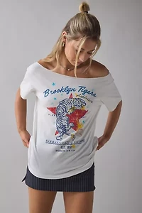 DAY Brooklyn Tigers Graphic Off-The-Shoulder Tee
