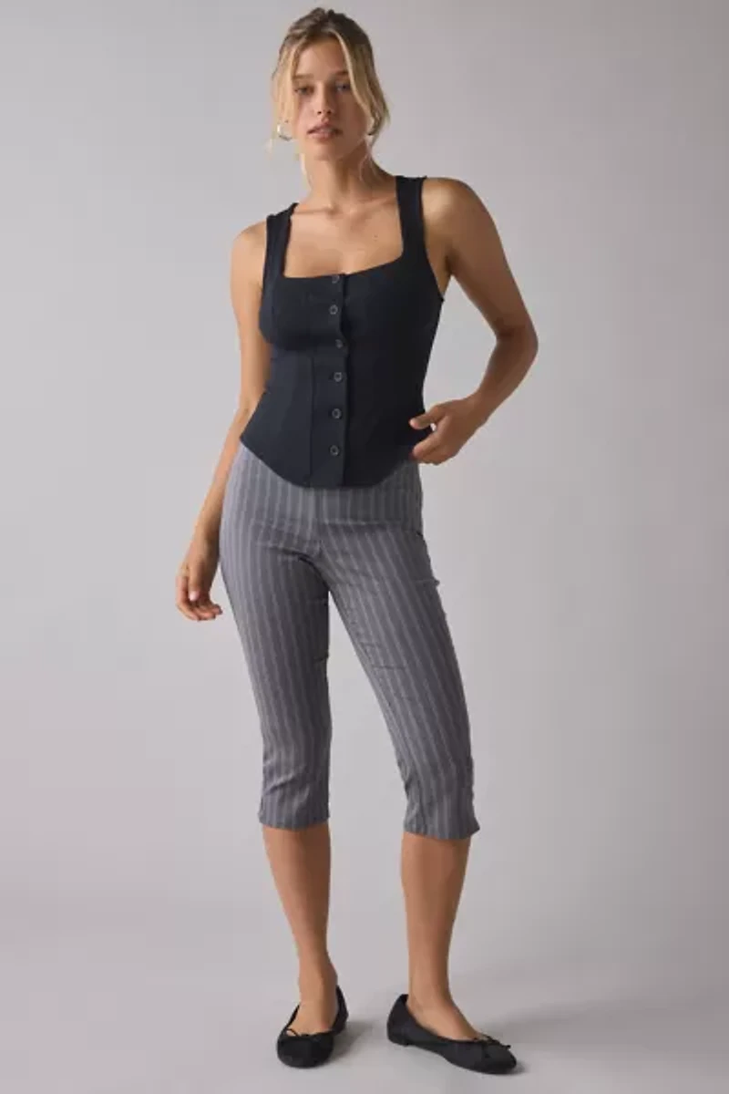 UO Scarlet Tailored Ponte Button Front Vest Top