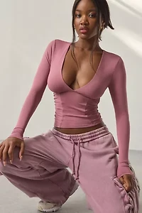 Out From Under FuseForm Seamed Plunge Long Sleeve Top