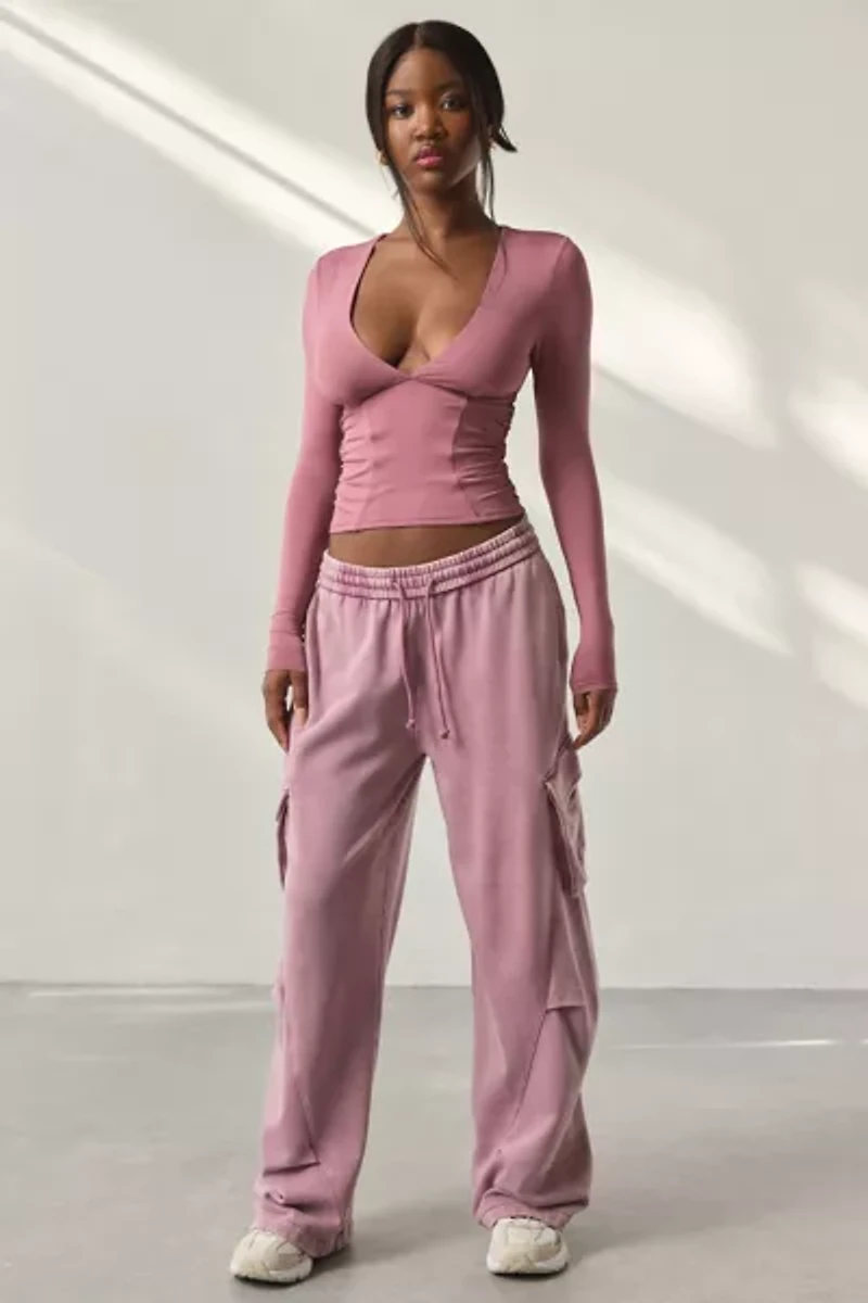 Out From Under FuseForm Seamed Plunge Long Sleeve Top