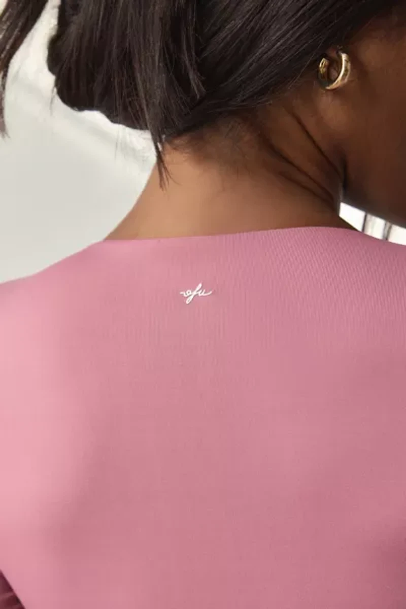 Out From Under FuseForm Seamed Plunge Long Sleeve Top