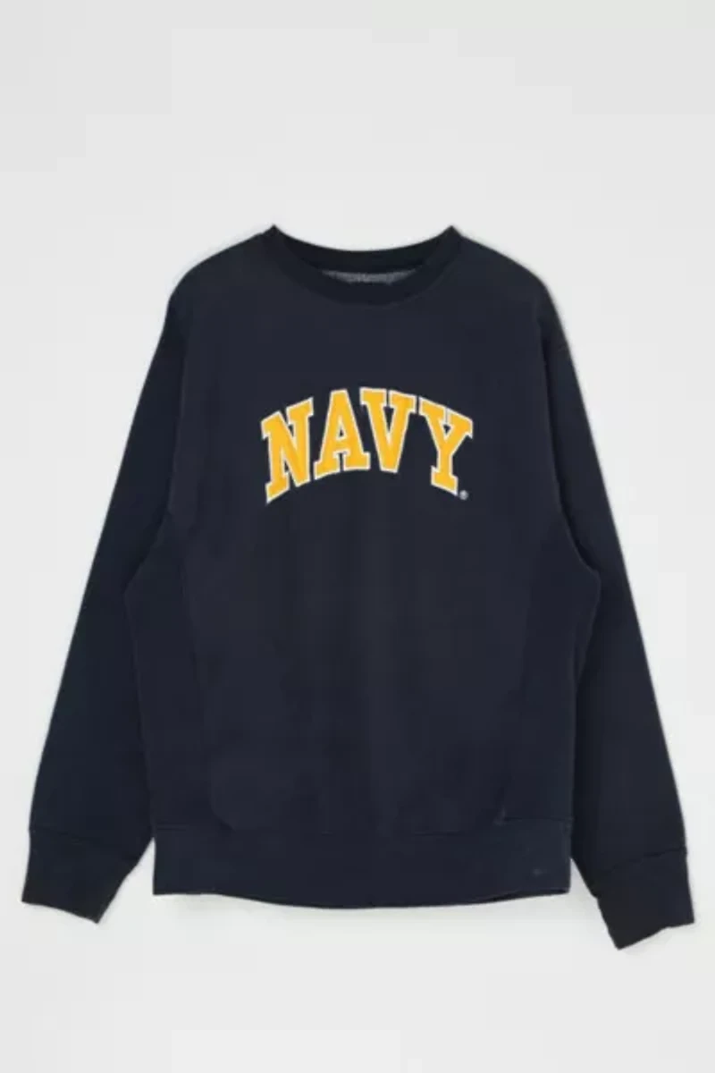 Vintage Y2k Navy College Sweatshirt
