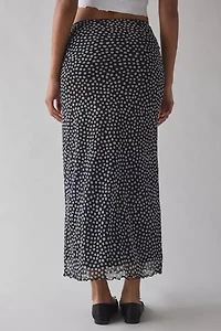 Kimchi Blue Pia Polka Dot Slip Midi Skirt