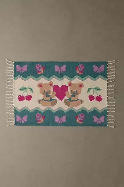 Teddy Bear Screen Printed Rug