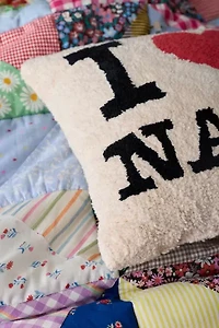 I Heart Naps Fleece Throw Pillow