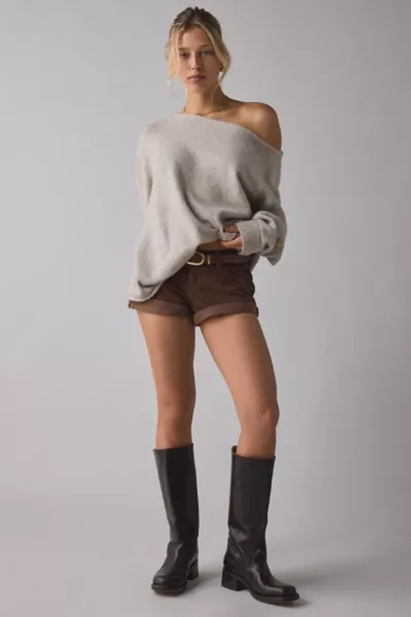 BDG Jenni Corduroy Low-Rise Micro Short