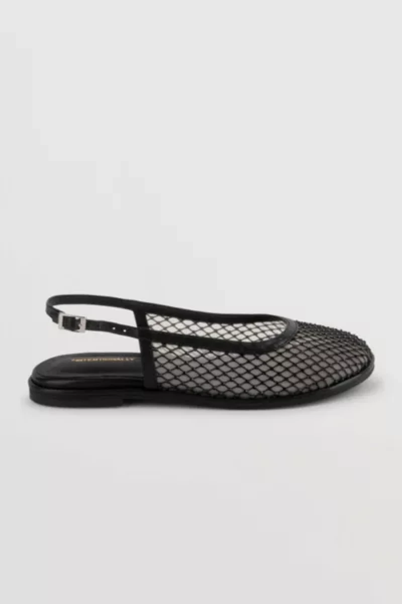 Intentionally Blank Anna Mesh Slingback Ballet Flat
