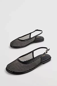 Intentionally Blank Anna Mesh Slingback Ballet Flat