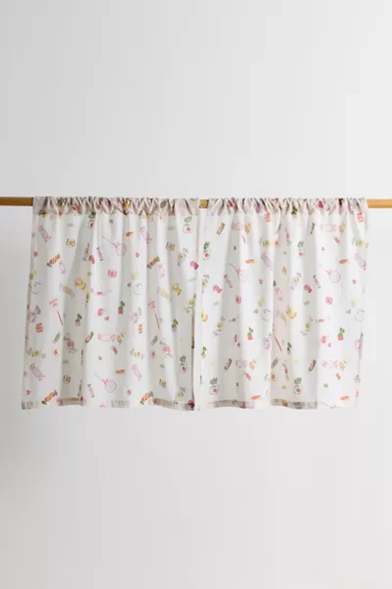 Candied Patterned Café Curtain Set