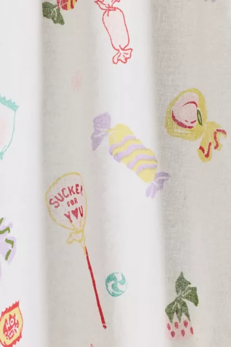 Candied Patterned Café Curtain Set