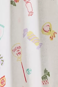 Candied Patterned Café Curtain Set