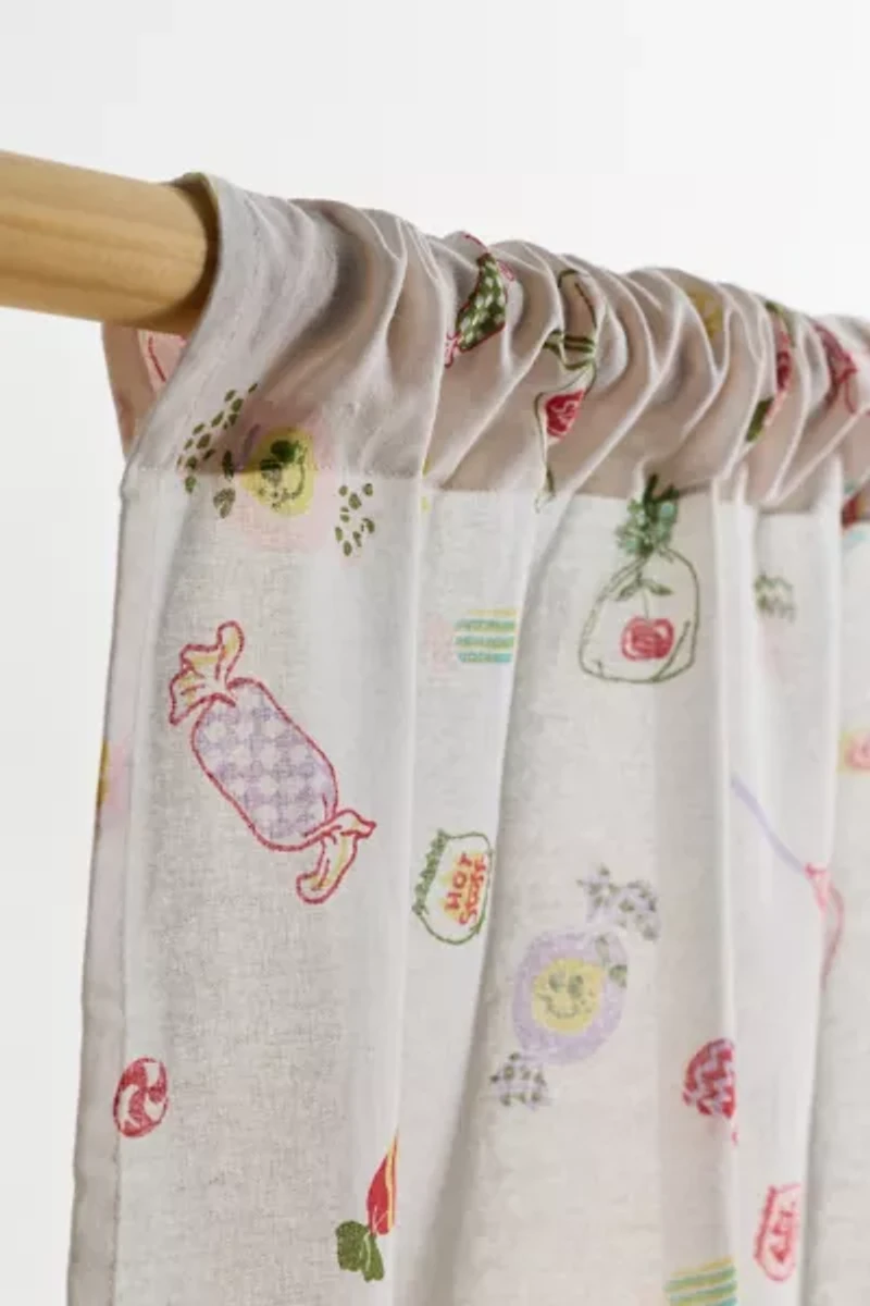 Candied Patterned Café Curtain Set