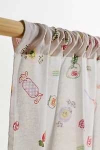 Candied Patterned Café Curtain Set
