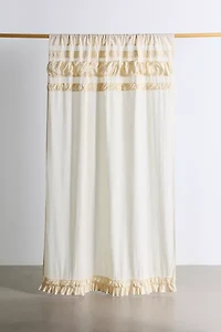 Alice Cinched Ruffle Trimmed Window Panel