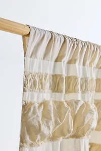 Alice Cinched Ruffle Trimmed Window Panel